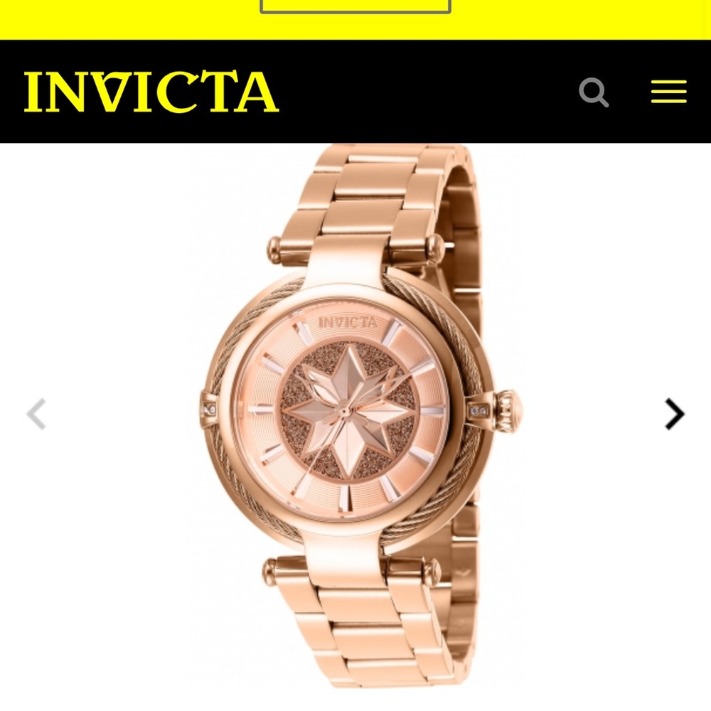Invicta marvel Rose Gold Stainless Steel Watch
